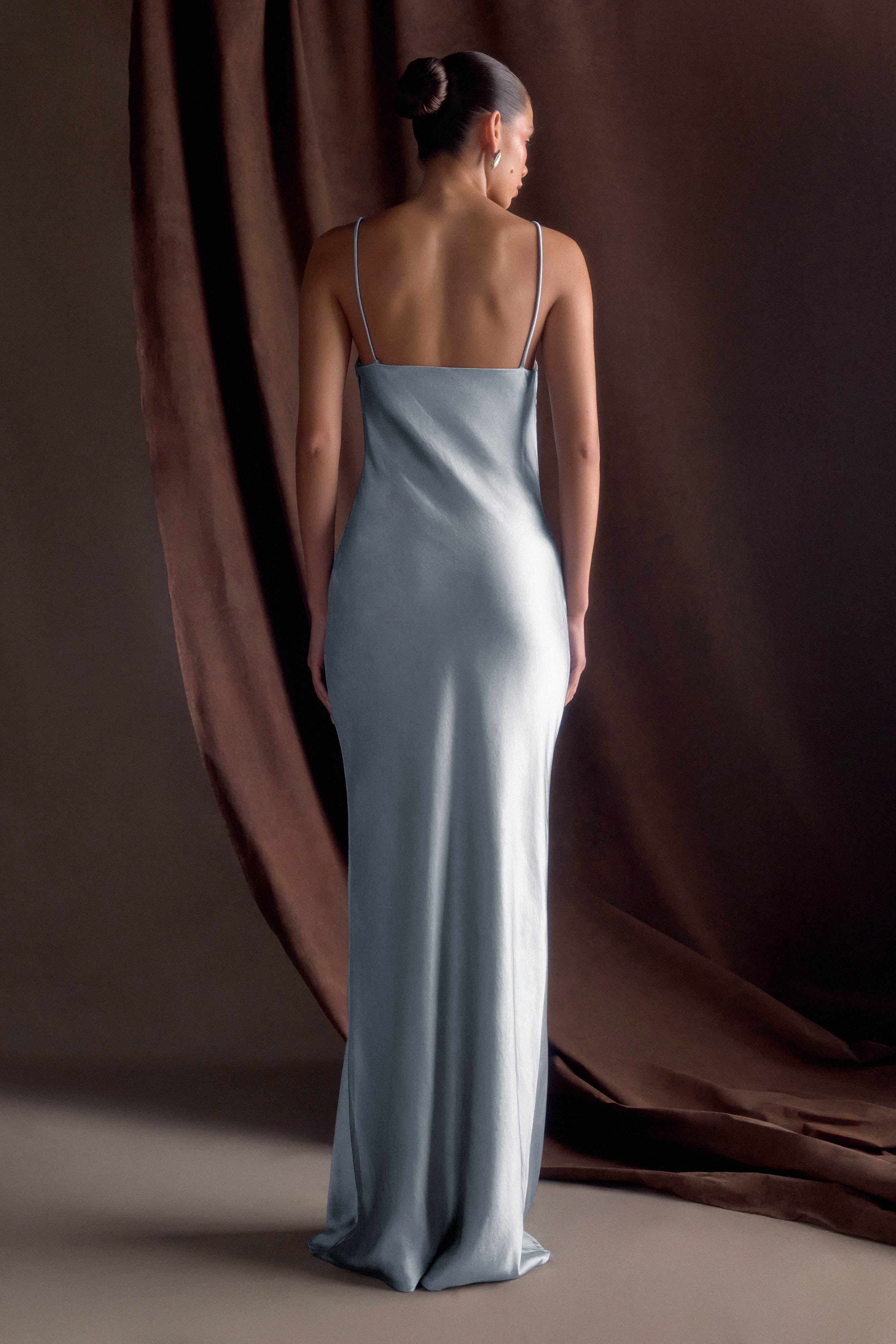 TOVA SATIN MAXI DRESS