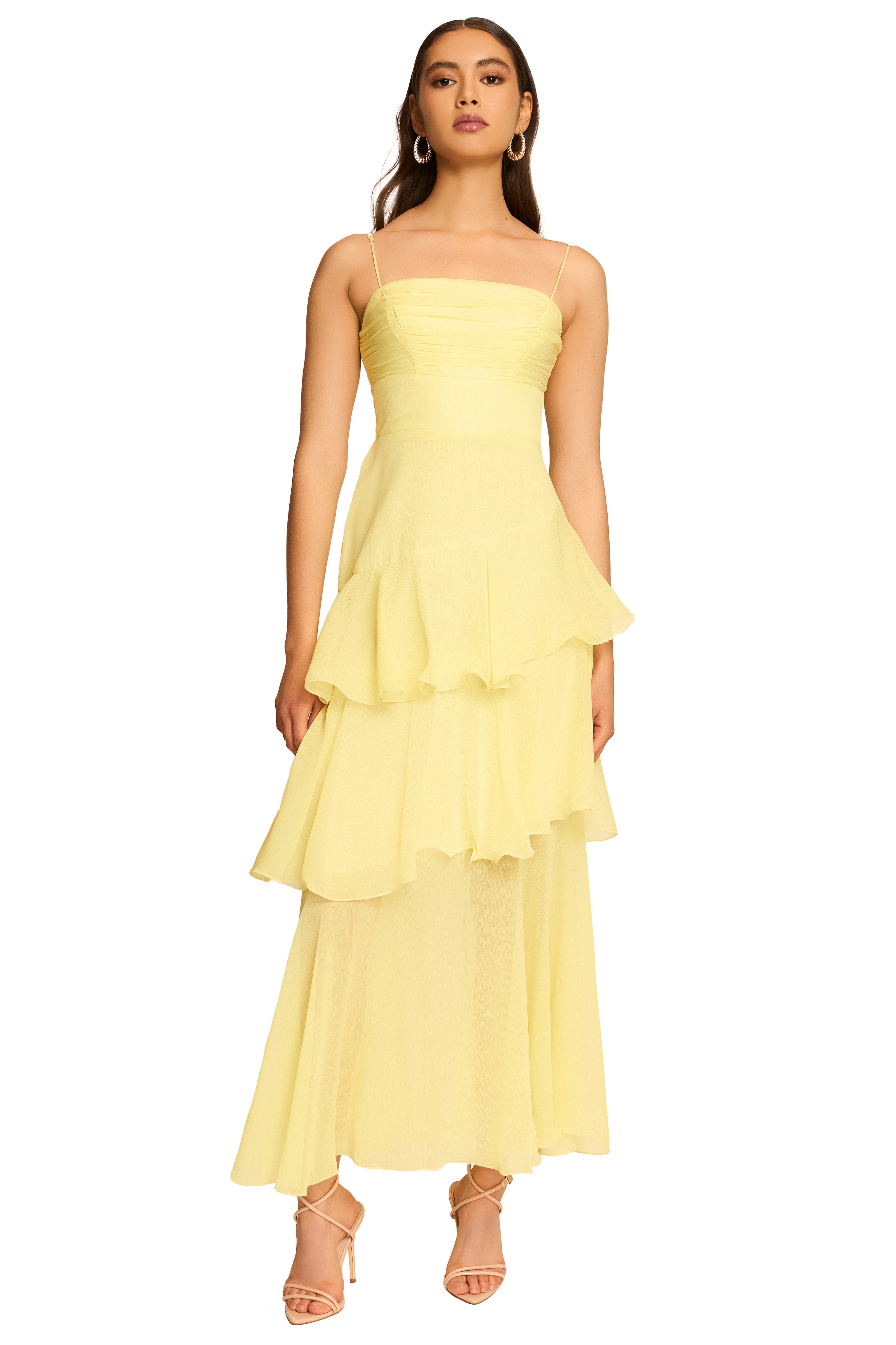 EVELINA LAYERED MIDI DRESS
