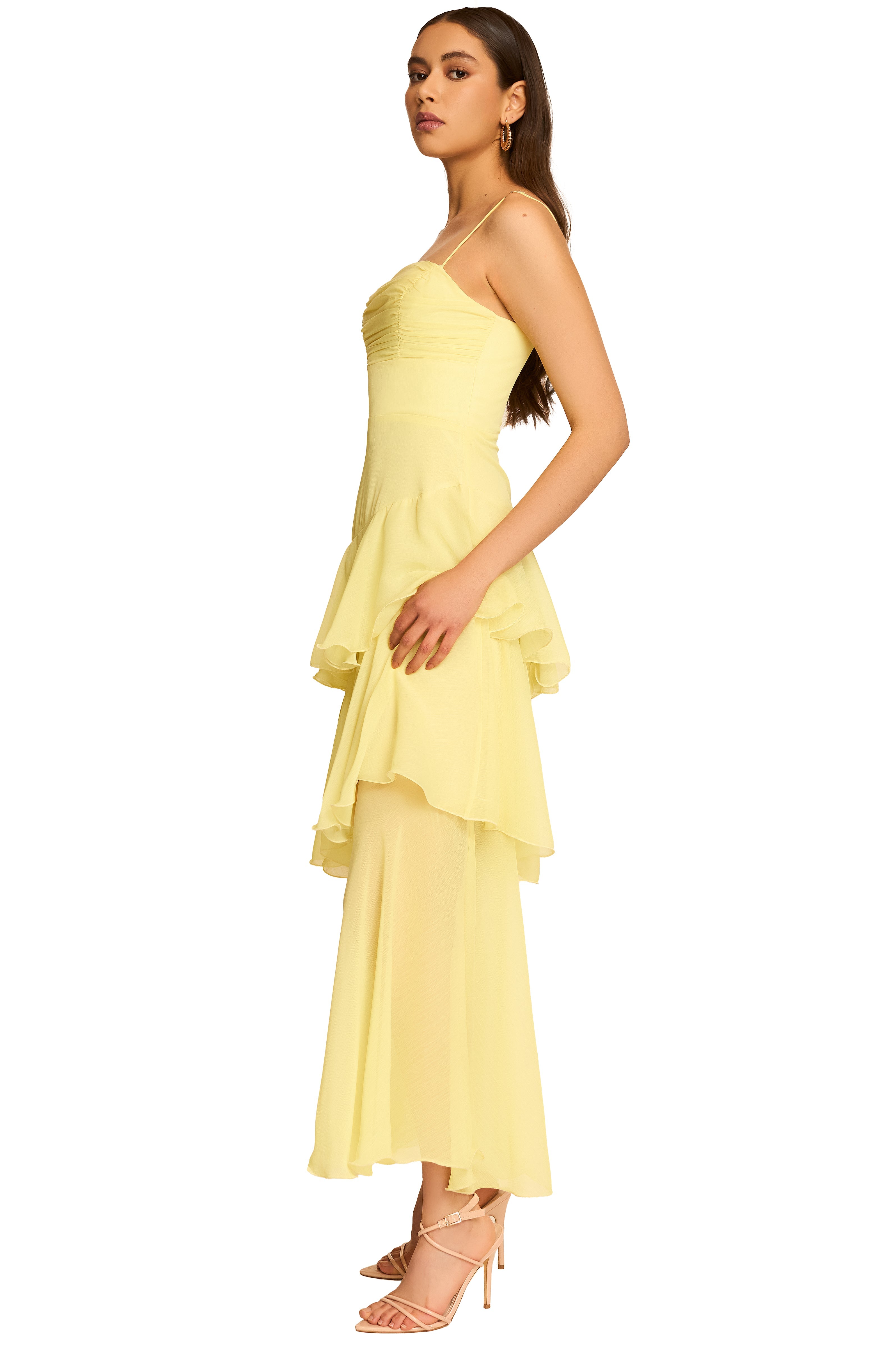 EVELINA LAYERED MIDI DRESS