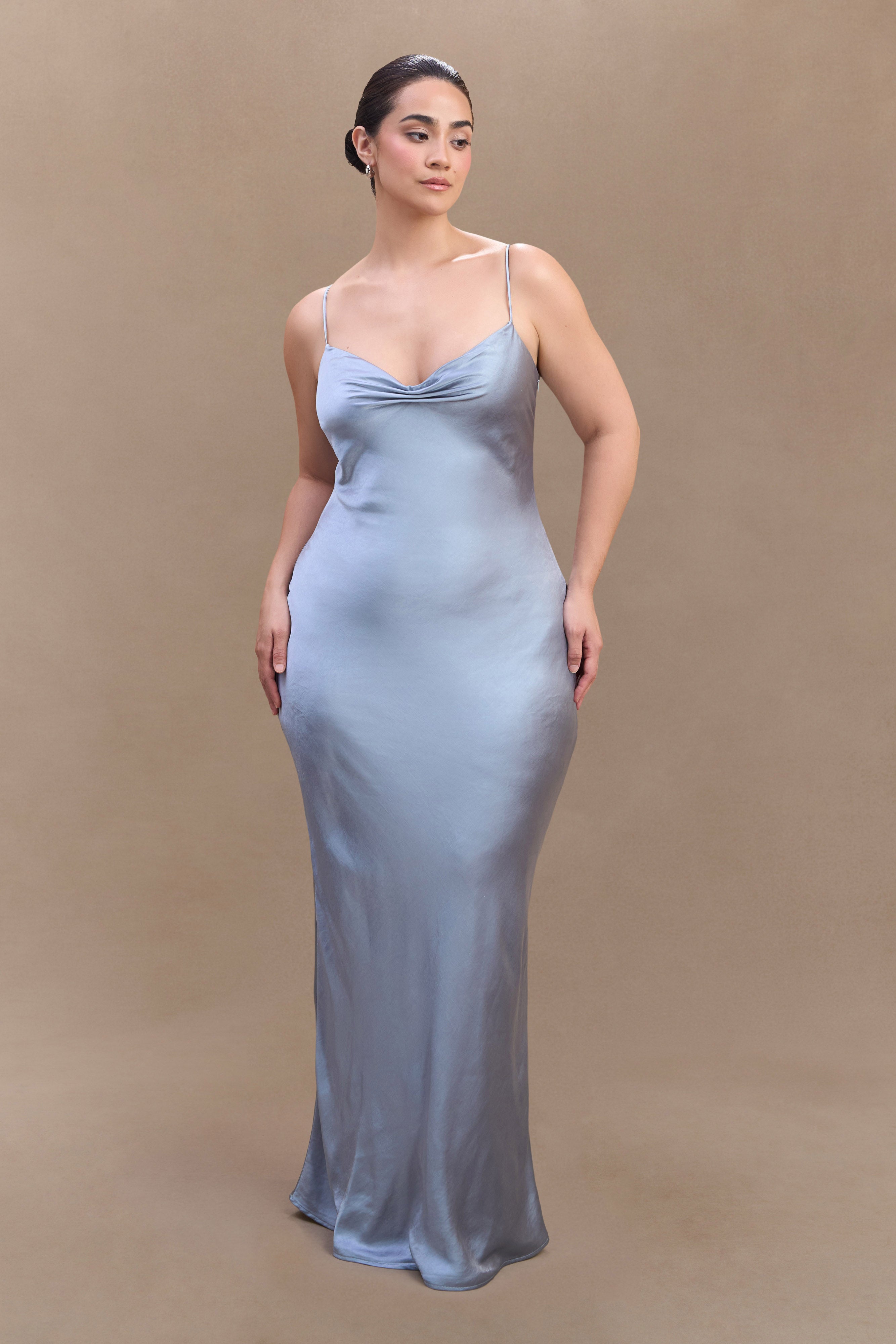 TOVA SATIN MAXI DRESS