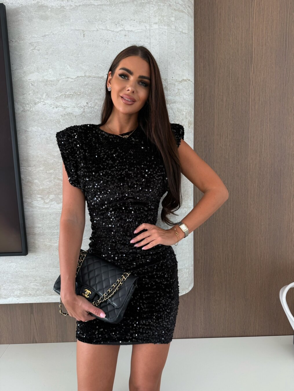 MARA GLITTER MINI DRESS