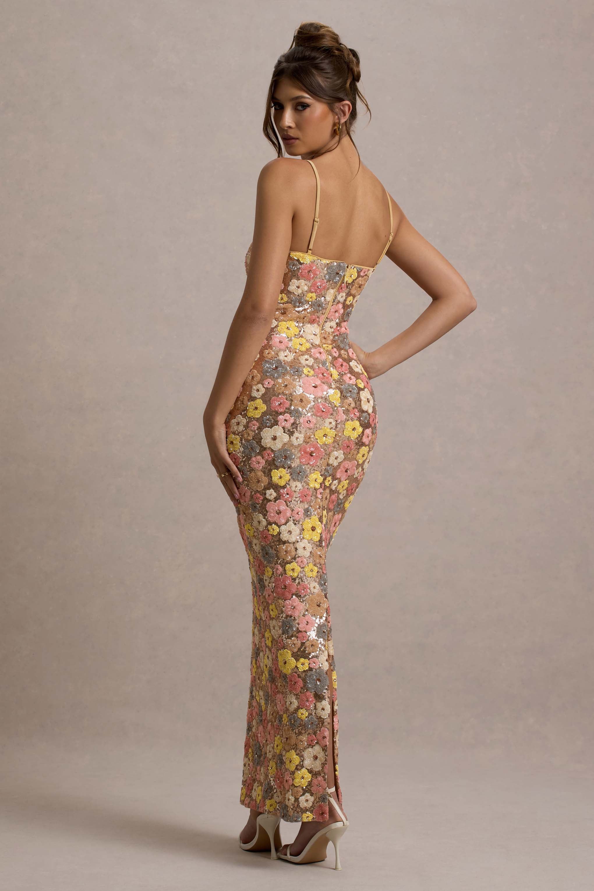 VILO FLORAL PRINT MAXI DRESS