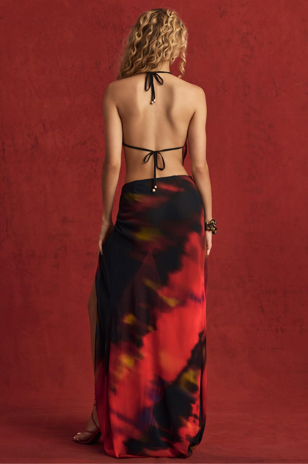 OLINA MID-RISE MAXI SKIRT